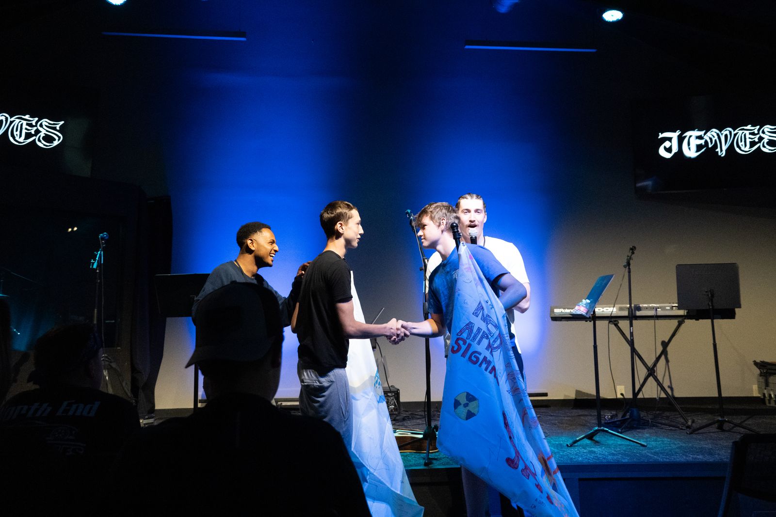 Worship night on stage at YE25